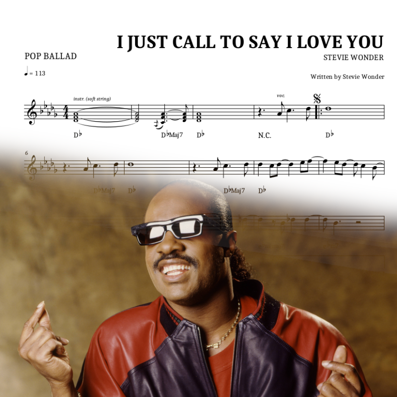I Just Called To Say I Love You