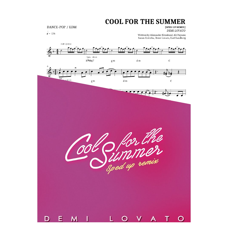 Cool For The Summer [Sped Up Remix]